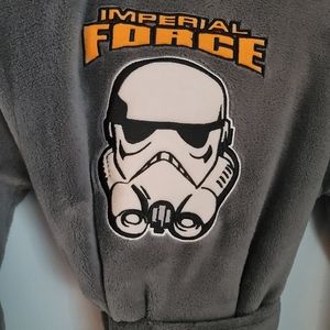 Disney Star Wars gray bathrobe  Rebels storm clone troopers Imperial Force